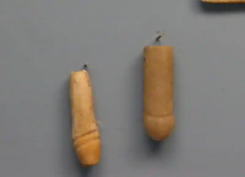 Frit and marble model, phalli, male sex organ